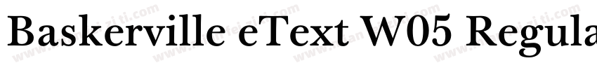 Baskerville eText W05 Regular字体转换